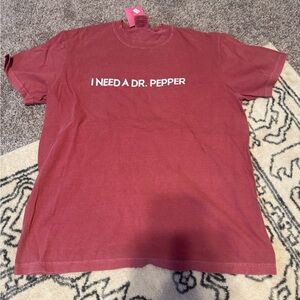 Comfort Colors Men’s 'I Need A Dr. Pepper' Red Graphic Tee
